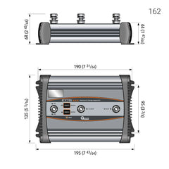 ECS 162 charge separator 160A 2 outputs by Quick | EYS
