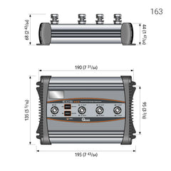 ECS 163 charge separator 160A 3 outputs by Quick | EYS